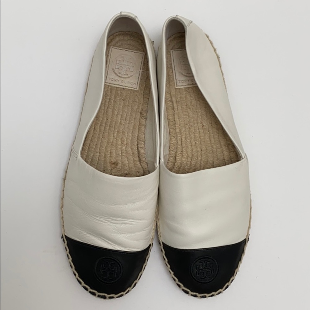 TORY BURCH CAP-TOE COLORBLOCK ESPADRILLES sz8.5